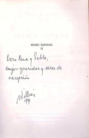 HOMO SAPIENS II. Versiones de Elizabeth Azcona Cranwell. Edición bilingüe. [Firmado / Signed]