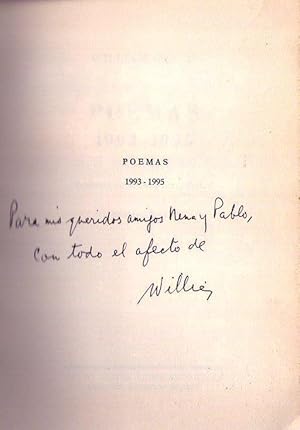 POEMAS 1993 - 1995. Versiones de Rolando Costa Picazo. Edición bilingüe. [Firmado / Signed]