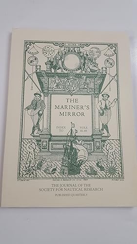 Bild des Verkufers fr THE MARINER'S MIRROR - INDEX TO VOLUMES 81-85. zum Verkauf von Cambridge Rare Books