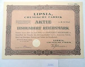 Lipsia Chemische Fabrik 100 RM Mügeln, 14.04.1927