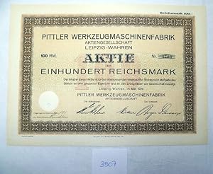 Pittler Werkzeugmaschinenfabrik AG, 100 RM Leipzig-Wahren Mai 1928