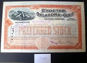 Choctaw, Oklahoma and Gulf, 100 Shares, Philadelphia 19.12.1896