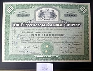 The Pennsylvania Railroad Company, 100 Shares, 09.01.1956