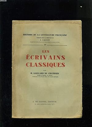 Imagen del vendedor de LES ECRIVAINS CLASSIQUES a la venta por Le-Livre