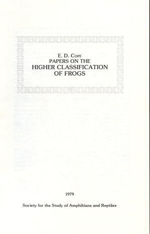 Seller image for Papers on the Higher Classification of Frogs for sale by Frank's Duplicate Books