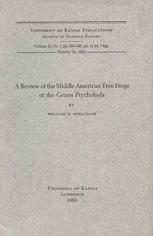 Image du vendeur pour A Review of the Middle American Tree Frogs of the Genus Ptychohyla. mis en vente par Frank's Duplicate Books