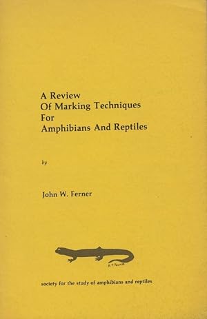 Imagen del vendedor de A Review of Marking Techniques for Amphibians and Reptiles. a la venta por Frank's Duplicate Books