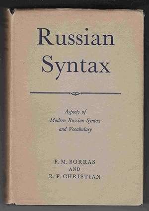 Bild des Verkufers fr Russian Syntax Aspects of Modern Russian Syntax and Vocabulary zum Verkauf von Riverwash Books (IOBA)