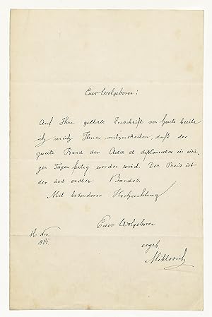 Imagen del vendedor de Eigenh. Brief mit U. a la venta por Eberhard Kstler Autographen&Bcher oHG