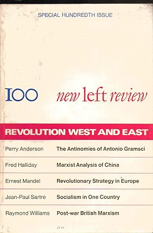 Seller image for New Left Review. Number 100. November 1976 - January 1977. Journal. Revolution West & East. Special 100th Issue. First series for sale by SAVERY BOOKS