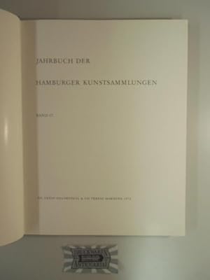 Bild des Verkufers fr Jahrbuch der Hamburger Kunstsammlung - Band 17. zum Verkauf von Druckwaren Antiquariat