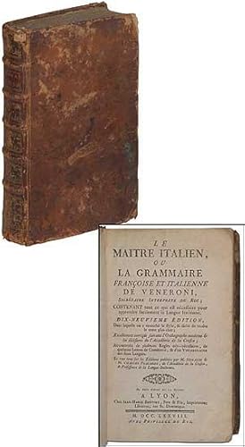 Bild des Verkufers fr Le Maitre Italien, ou la Grammaire Franoise et Italienne de Veneroni zum Verkauf von Between the Covers-Rare Books, Inc. ABAA