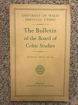 Image du vendeur pour The Bulletin Of The Board Of Celtic Studies Volume XIV Part IV May 1952 Efengyl Nicodemus mis en vente par Three Geese in Flight Celtic Books