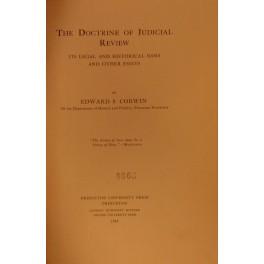 Imagen del vendedor de The doctrine of judicial review its legal and historical basis and other essays a la venta por Libreria Antiquaria Giulio Cesare di Daniele Corradi