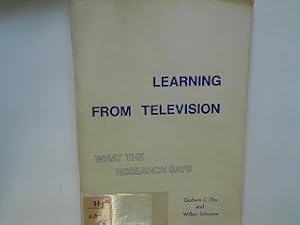 Bild des Verkufers fr Learning from Television : What the research says. zum Verkauf von books4less (Versandantiquariat Petra Gros GmbH & Co. KG)