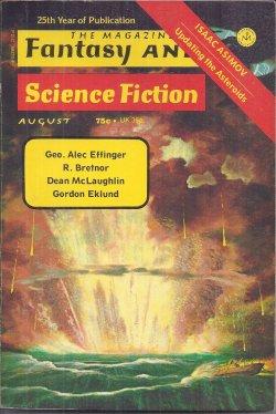 Image du vendeur pour The Magazine of FANTASY AND SCIENCE FICTION (F&SF): August, Aug. 1974 mis en vente par Books from the Crypt