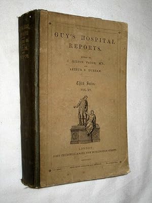 Seller image for Guy's Hospital Reports, 1869 - 1870, Third Series, Vol XV, for sale by Tony Hutchinson