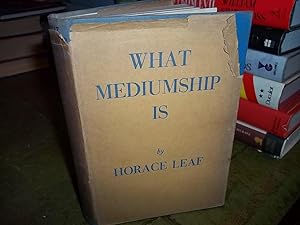 What mediumship is