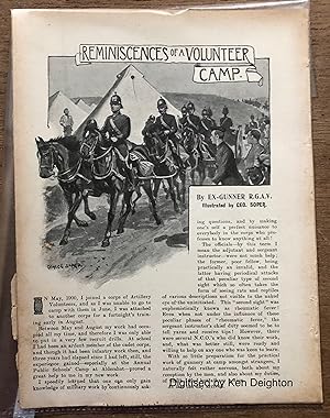 Image du vendeur pour Reminiscences Of A Volunteer Camp [ COMPLETE ARTICLE EXTRACTED FROM THE CAPTAIN MAGAZINE VOLUME XI APRIL TO SEPTEMBER 1904 ] mis en vente par Deightons