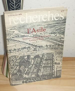 Seller image for L'Asile, Recherches fvrier 1978 N31 - Recherches, Paris, 1978. for sale by Mesnard - Comptoir du Livre Ancien