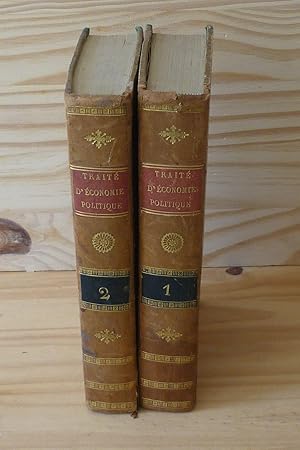 Bild des Verkufers fr Trait d'conomie politique, ou simple exposition de la manire dont se forment, se distribuent et se consomment les richesses, seconde dition entirement refondue et augmente d'un pitome des principes fondamentaux de l'conomie politique - Paris, Antoine, Augustin Renouard, 1814. zum Verkauf von Mesnard - Comptoir du Livre Ancien