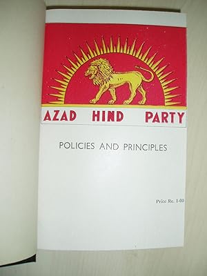 Policies and Principles [bound together with 10 other Indian political books & pamphlets, ca. 194...