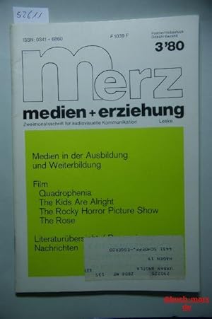 medien+erziehung 3/80. - Zweimonatsschrift für. audiovisuelle Kommunikation