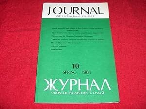 Journal of Ukrainian Studies [10: Spring 1981]