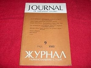 Journal of Ukrainian Studies [9: Fall 1980]
