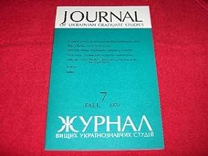 Journal of Ukrainian Studies [7: Fall 1979]