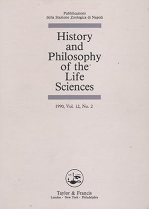 History and Philosophy of the Life Sciences (Vol. 12, No. 2)