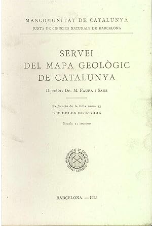 SERVEI DEL MAPA GEOLOGIC DE CATALUNYA Num. 43