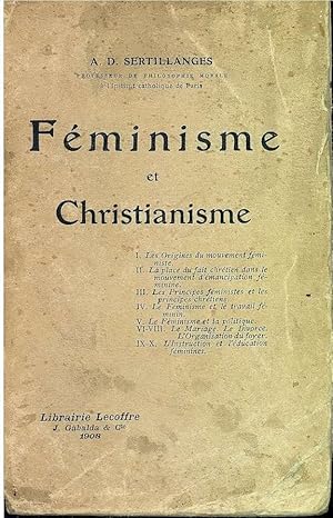 FÉMINISME ET CHRISTIATIANISME