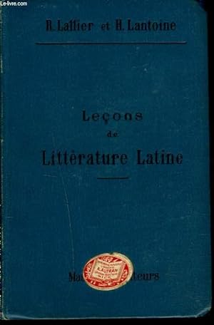 Imagen del vendedor de LECONS DE LITTERATURE LATINE a la venta por Le-Livre