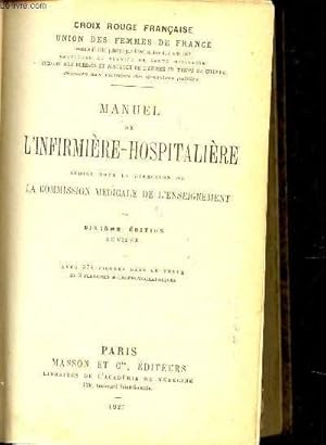 Bild des Verkufers fr MANUEL DE L'INFIRMIERE-HOSPITALIERE. zum Verkauf von Le-Livre
