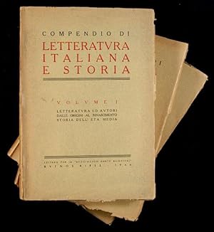 Immagine del venditore per Compendio di Letteratura Italiana e Storia. [3 vol.] venduto da Lirolay
