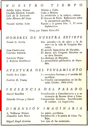 Imagen del vendedor de Revista Cuadernos Americanos. Ao XIX, 1960. No. 4 Julio-Agosto. - Miguel ngel Asturias: Los Ojos de los Enterrados (primicia del primer captulo de la novela publicada despus en el mismo ao por Losada en Buenos Aires), con 3 ilustraciones de autor annimo ; Adolfo Lpez Mateos: Mxico y Cuba ; Osvaldo Dortics Torrado: Cuba y Mxico ; Lol de la Torriente: La revolucin y la cultura cubana ; Varios estudios sobre Gregorio Maran, firmados por Toms G. Perrn, Juan Catrecasas, Ceferino Palencia, Indalecio Prieto, J. Reforzo Membrives ; Marcel Bataillon: Introduccin a Concolorcorvo ; Alejandro Lora Risco: Introduccin a la poesa de Csar Vallejo a la venta por Lirolay