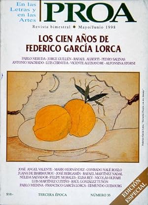 Bild des Verkufers fr Revista PROA.- Tercera poca No. 35, Mayo-Junio 1998 = Los Cien Aos de Federico Garca Lorca zum Verkauf von Lirolay