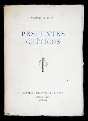 Seller image for Pespuntes Cr�ticos for sale by Lirolay