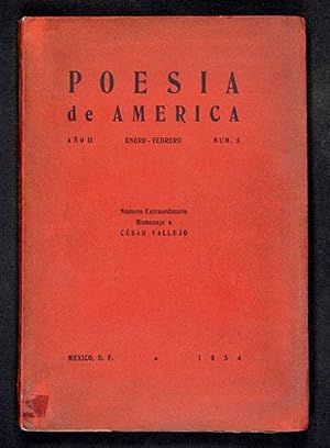 Immagine del venditore per Poes�a de Am�rica. Revista bimestral, A�o II.- Enero-Febrero, N�m 5. [N�mero extraordinario Homenaje a C�sar Vallejo] venduto da Lirolay