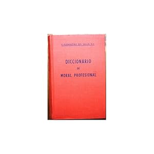 Immagine del venditore per Diccionario de moral profesional segn los documentos pontificios venduto da Librera Salamb