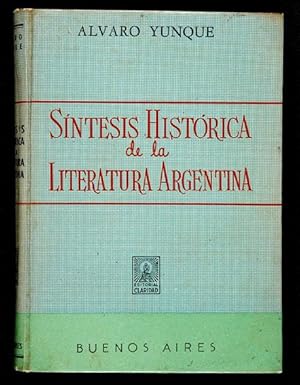 Immagine del venditore per Sntesis Histrica da la Literatura Argentina venduto da Lirolay