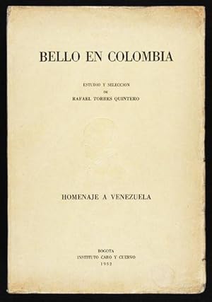 Image du vendeur pour Bello en Colombia / Estudio y Seleccin de Rafael Torres Quintero mis en vente par Lirolay