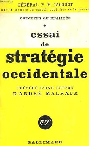 Image du vendeur pour ESSAI DE STRATEGIE OCCIDENTALE mis en vente par Le-Livre