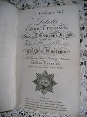 Immagine del venditore per The peerage of the United Kingdom of Great Britain & Ireland in two volumes - Volume I England venduto da Frederic Delbos
