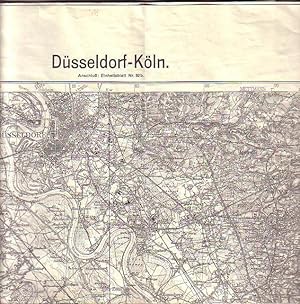 Einheitsblatt Nr. 94b: Düsseldorf - Köln. Maßstab 1:100 000. Herausgegeben vom Reichsamt für Land...