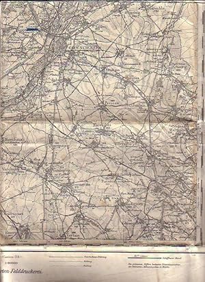 Douai 8 B. D. / K.v. Belgien 1:60 000, Blatt. 37, 38, 44, 45.