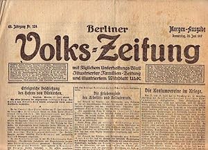 Bild des Verkufers fr Berliner Volkszeitung. Morgen-Ausgabe. Donnerstag, 28. Juni 1917, Jahrgang 65, Nr. 324. zum Verkauf von Antiquariat Carl Wegner