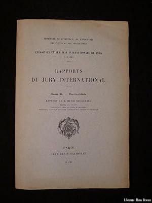 Bild des Verkufers fr lectro-chimie (Exposition universelle internationale de 1900) zum Verkauf von Librairie Alain Brieux