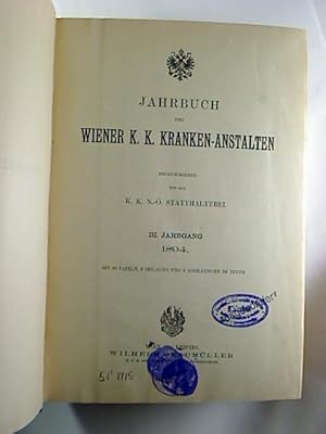 Jahrbuch der Wiener K. K. Kranken-Anstalten. - 3. Jg. / 1894.